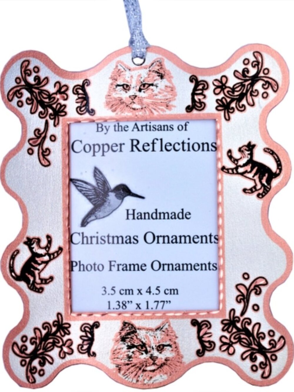 Cat photo ornament